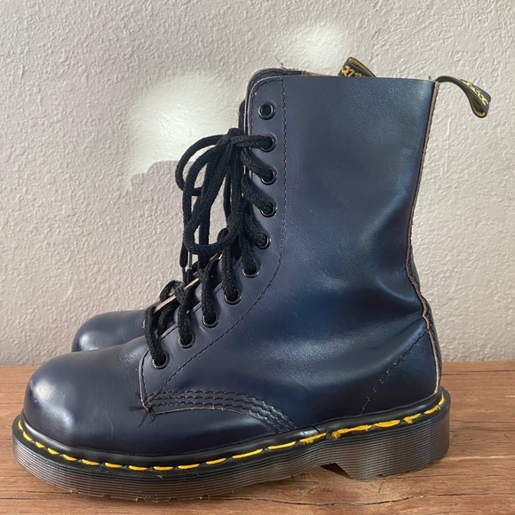 Vintage 1919 Doc Martens steel toe 10 eyelet boots size 6 - Picture 4 of 11
